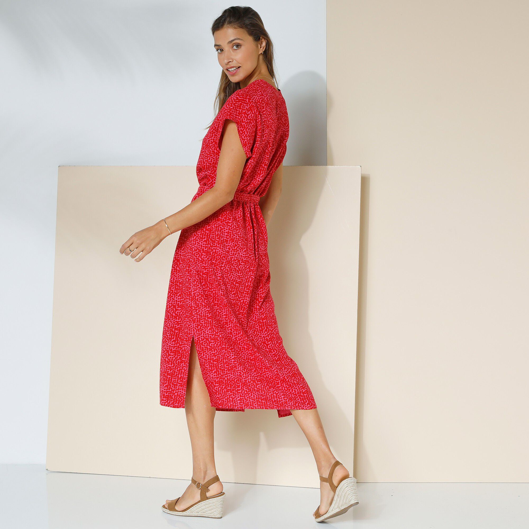 Robe de soirée blanche porte top